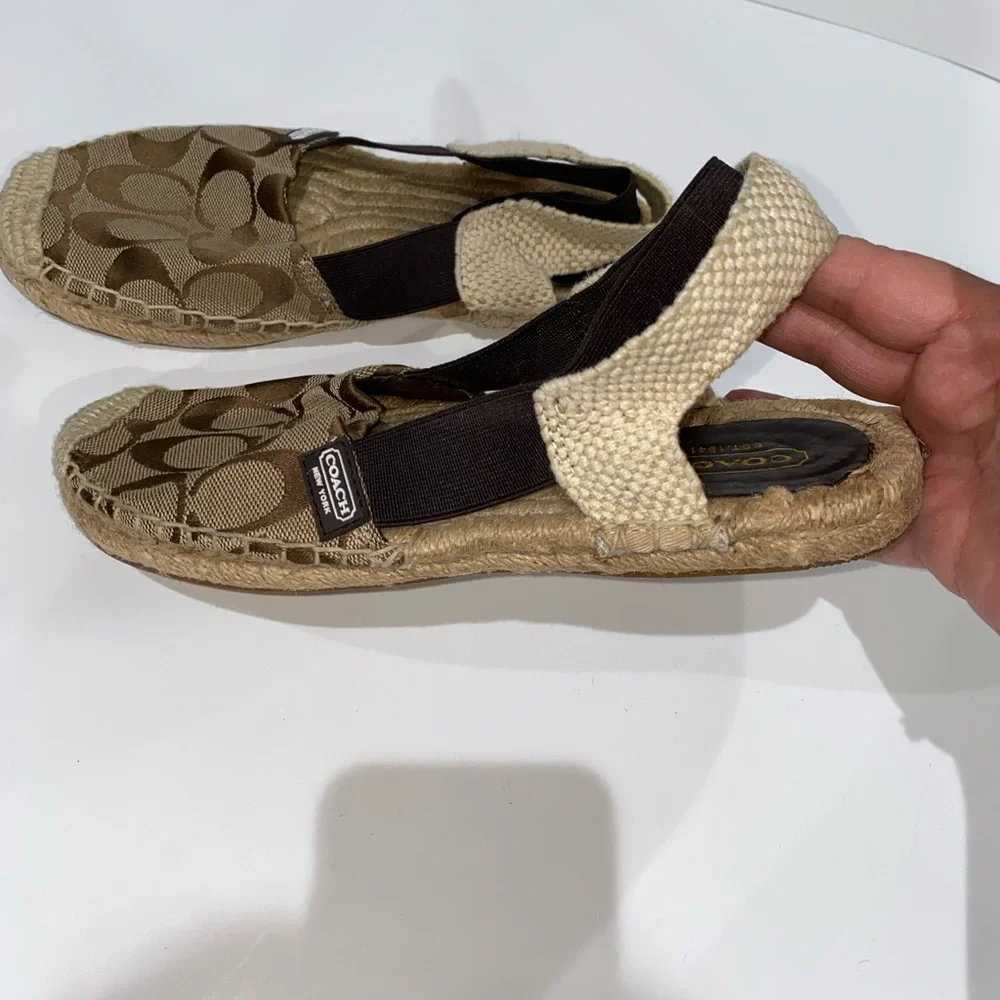 Coach Brown Espadrille Flats - Picture 6 of 7